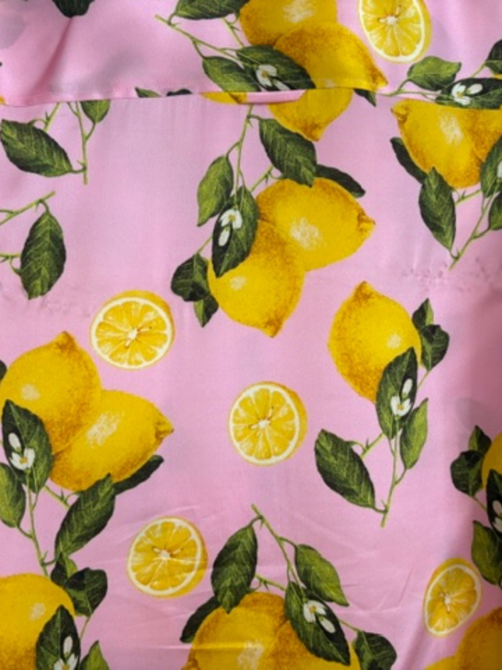 L'Agence 100% silk lemon floral button down blouse. - Picture 9 of 12